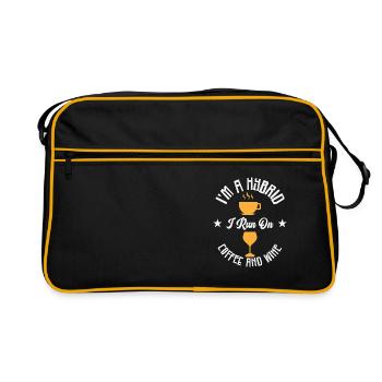Coffee Wine Hybrid Alcohol Coffee Addict - Retro Bag - black/gold - Front