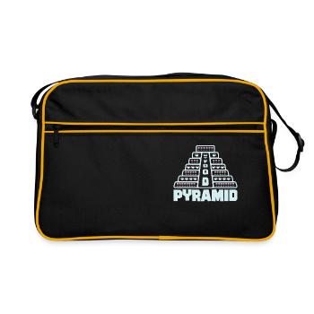 Food Pyramid Café Vin Boire - Sac Retro - noir/or - Devant