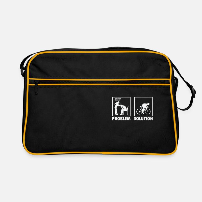 Cycling Cyclist Statement Problem Solution. Retro Bag