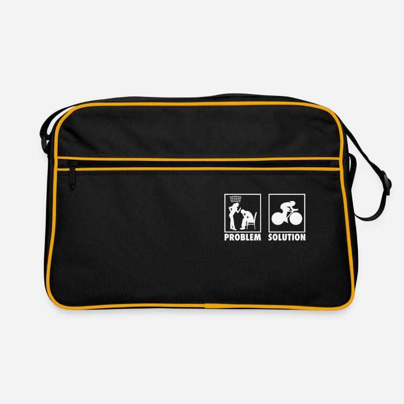 Cycling Cyclist Statement Problem Solution. Retro Bag