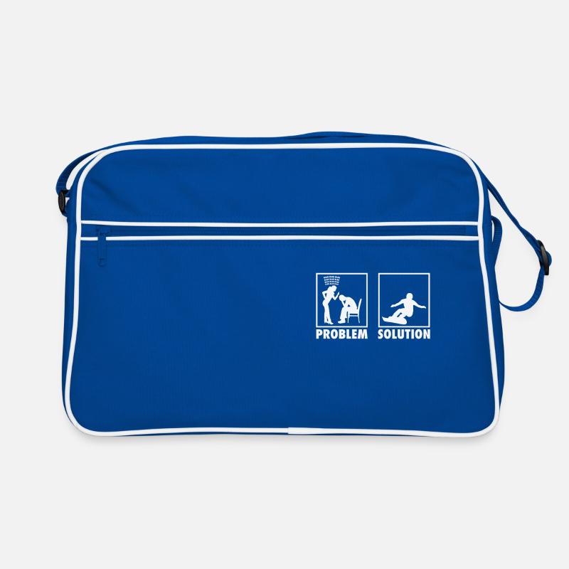 Déclaration des athlètes de snowboard Snowboarder Sac Retro