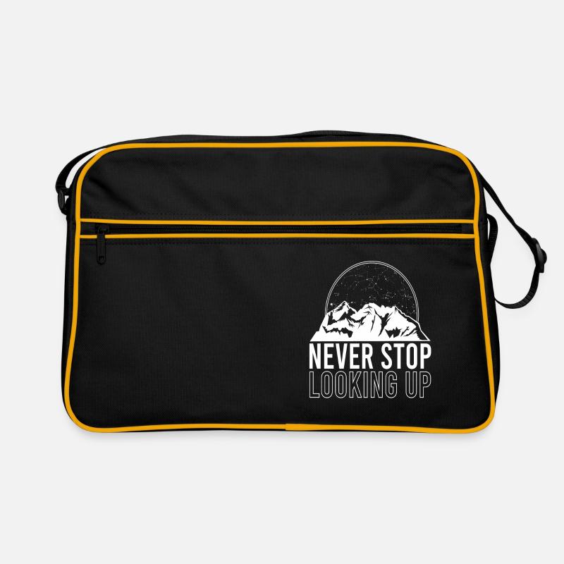 Constellation Stars Mountains Night Sky Retro Tasche