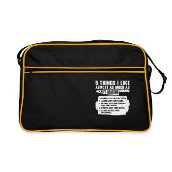 Knifemaking Knife Making Bladesmith Smithing Knife - Retro Bag - black/gold - Front