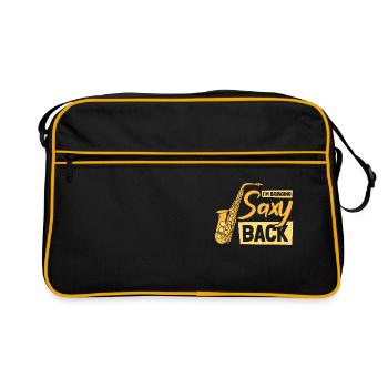 Musique Saxophone Musique classique Saxophoniste - Sac Retro - noir/or - Devant