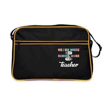 Back to School Teacher School Mode On Education - Retro Bag - black/gold - Front