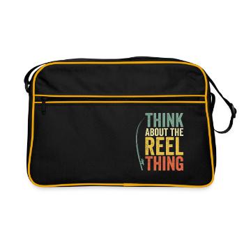 Pensez au passe-temps de pêche Reel Thing - Sac Retro - noir/or - Devant
