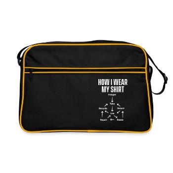 Comment porter ma chemise drôle recyclable - Sac Retro - noir/or - Devant
