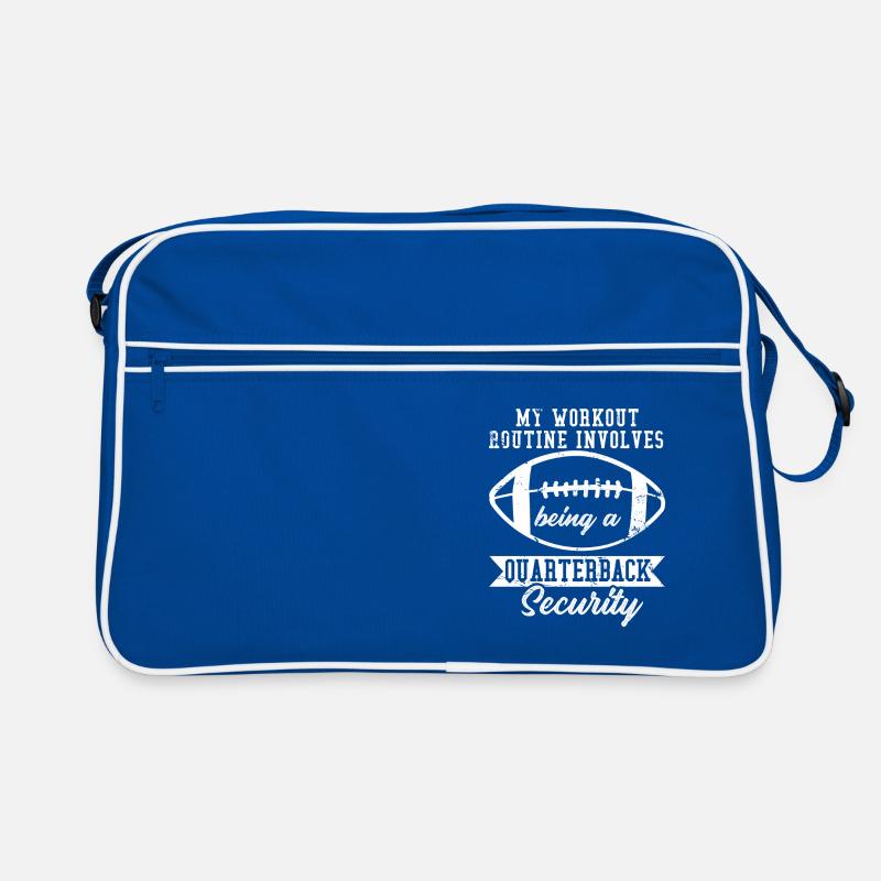 Fußball Quarterbacks Sicherheit Workout Routine Retro Tasche