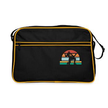 Retro Vintage American Football Sports Football - Retro Bag - black/gold - Front