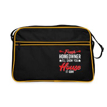 Inauguration de nouveaux propriétaires fraîche - Sac Retro - noir/or - Devant