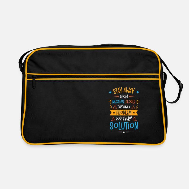 Problem Solution Critical Thinkers Positive Retro Bag
