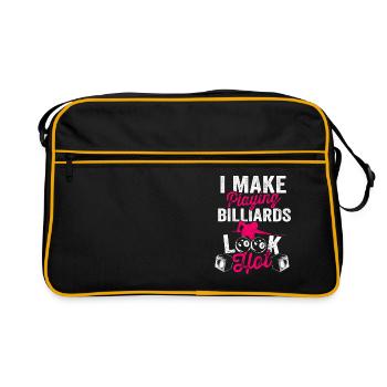 Pocketologist Billiards Pool Billiard 8 Female - Retro Bag - black/gold - Front