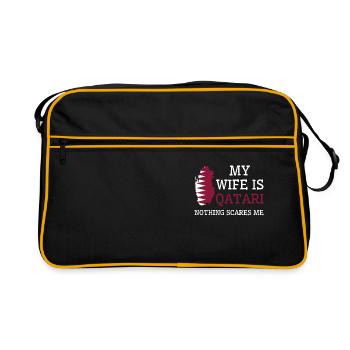 Rien ne me fait peur Qatari Wife Qatar - Sac Retro - noir/or - Devant