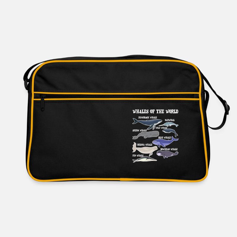 Les baleines du monde Sac Retro