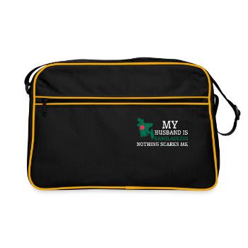 Nothing Scares Me Bangladeshi Husband Bangladesh - Retro Bag - black/gold - Front