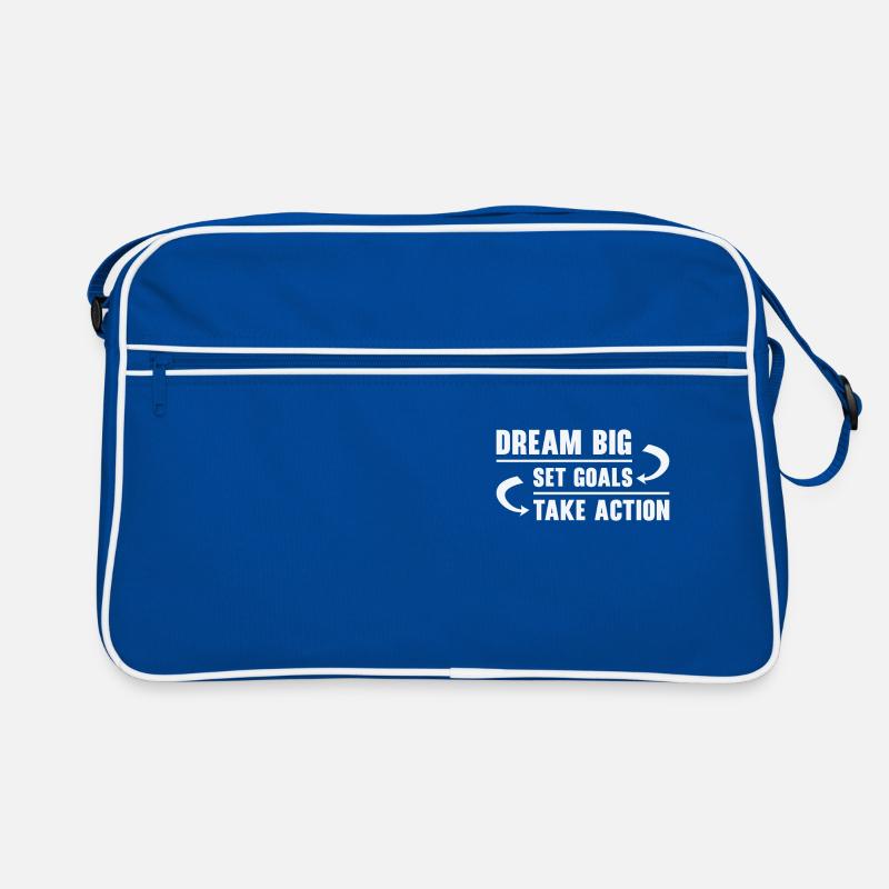 Objectif Vie Citations Message positif Motivant Sac Retro