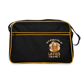 Pumpkin Spice Latte Coffee Enthusiast Pumpkin - Retro Bag - black/gold - Front