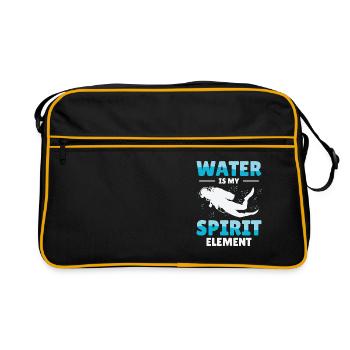 Snorkeling Water Sports Spirit Element - Retro Bag - black/gold - Front