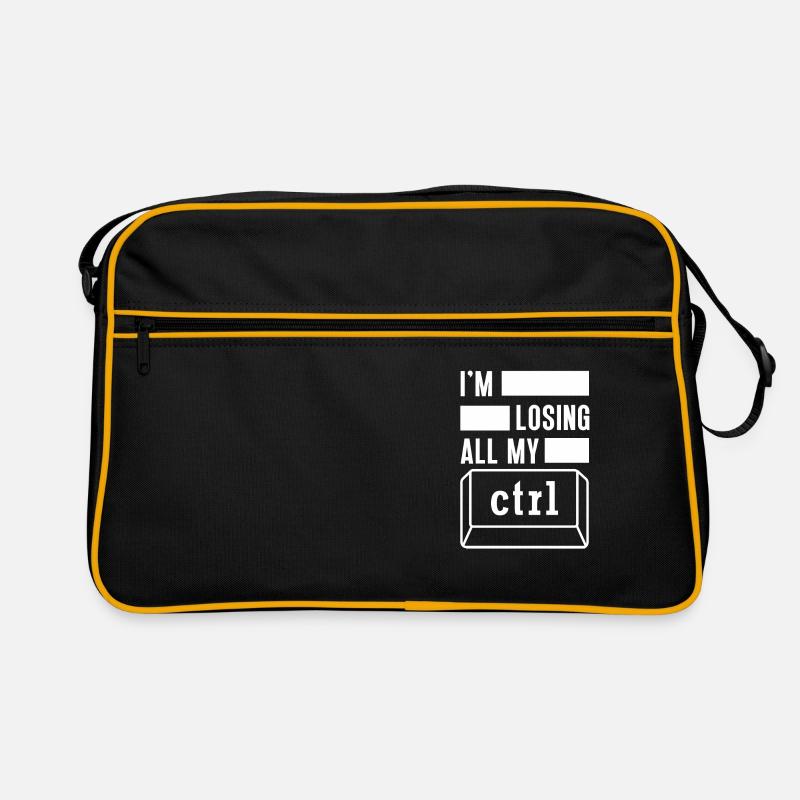 Cyber Security Computer Key Software Engineer - Retro Bag - black/gold