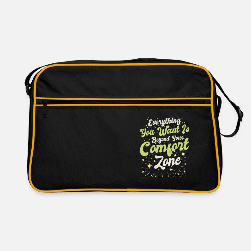 Meaningful Knowledge Motivator Comfort Zone Retro Bag