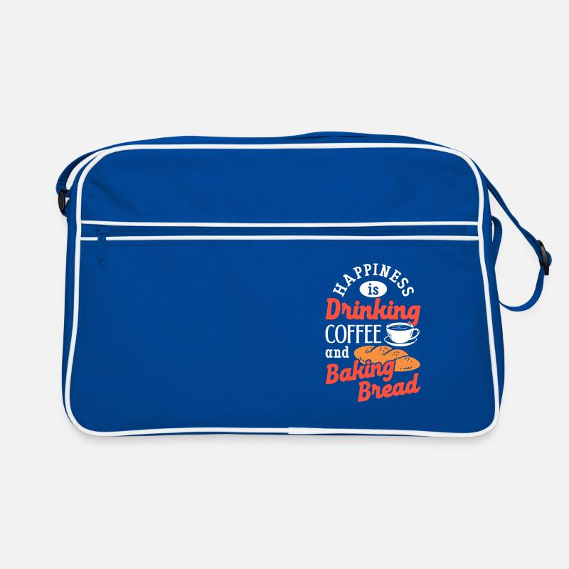 Baking Bread Drinking Coffee Caffeine Bread Baker Retro Bag