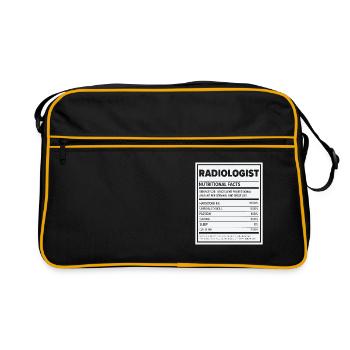 Radiologie Rad Tech Technologue Radiologue - Sac Retro - noir/or - Devant