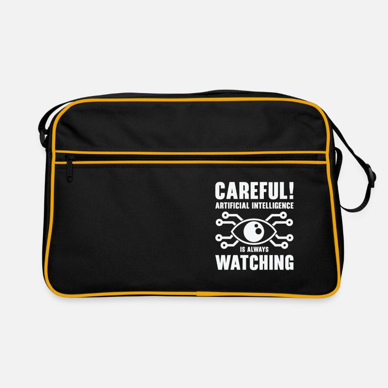 Künstliche Intelligenz Programmierung Retro Tasche