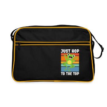 Rainette aux yeux rouges Mignon - Sac Retro - noir/or - Devant