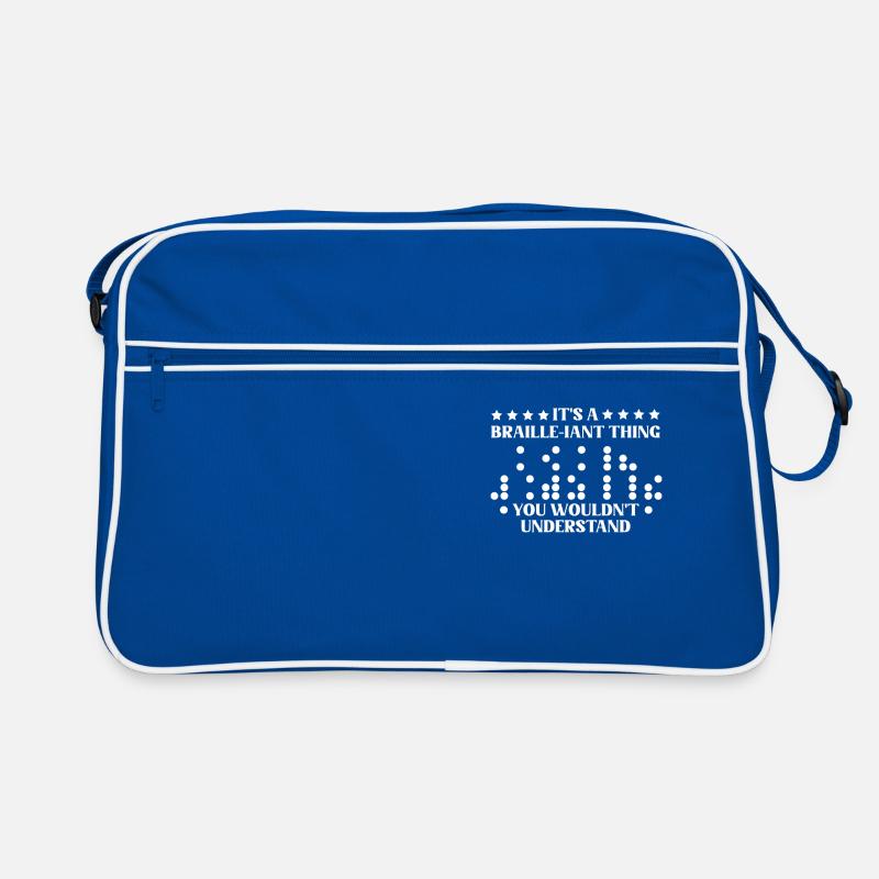 Conscience de la cécité aveugle en braille Sac Retro