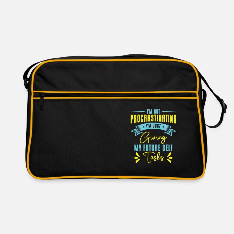 Procrastinating Tasks Procrastinator Delaying Work Retro Bag