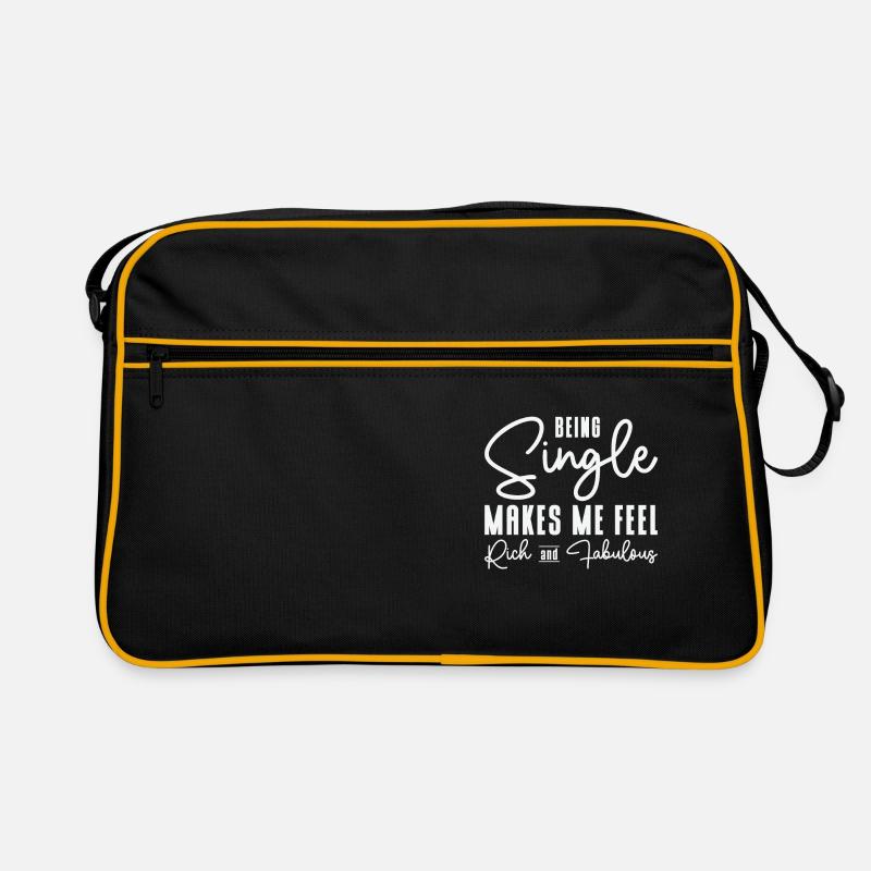 Statut de relation de célibataire Fabuleux célibataire riche Sac Retro