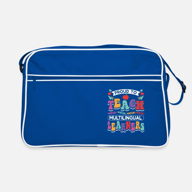 ESL Professeur d’anglais multilingue pour Sac Retro