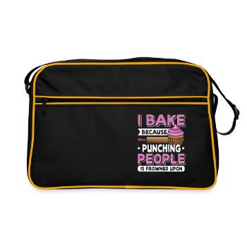 Baker Muffin Cupcakes Cookies Cuit Cookies - Sac Retro - noir/or - Devant