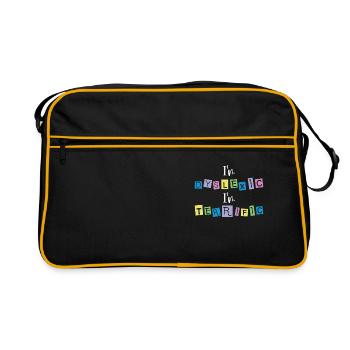 Dyslexia Awareness Dyslexic Therapy Learning - Retro Bag - black/gold - Front