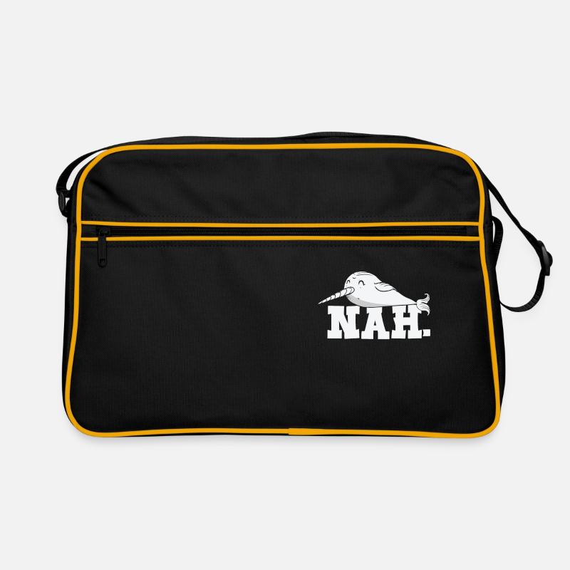 Procrastinating Narwhal Lover Aquatic Animals Retro Bag