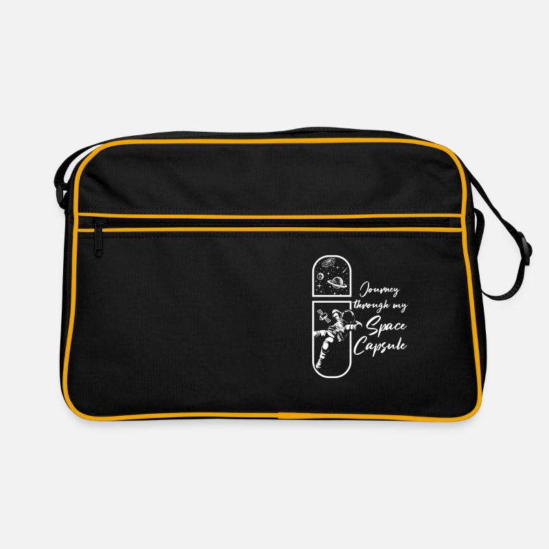 Space Capsule Science Fan Galaxy Astronaut Retro Bag
