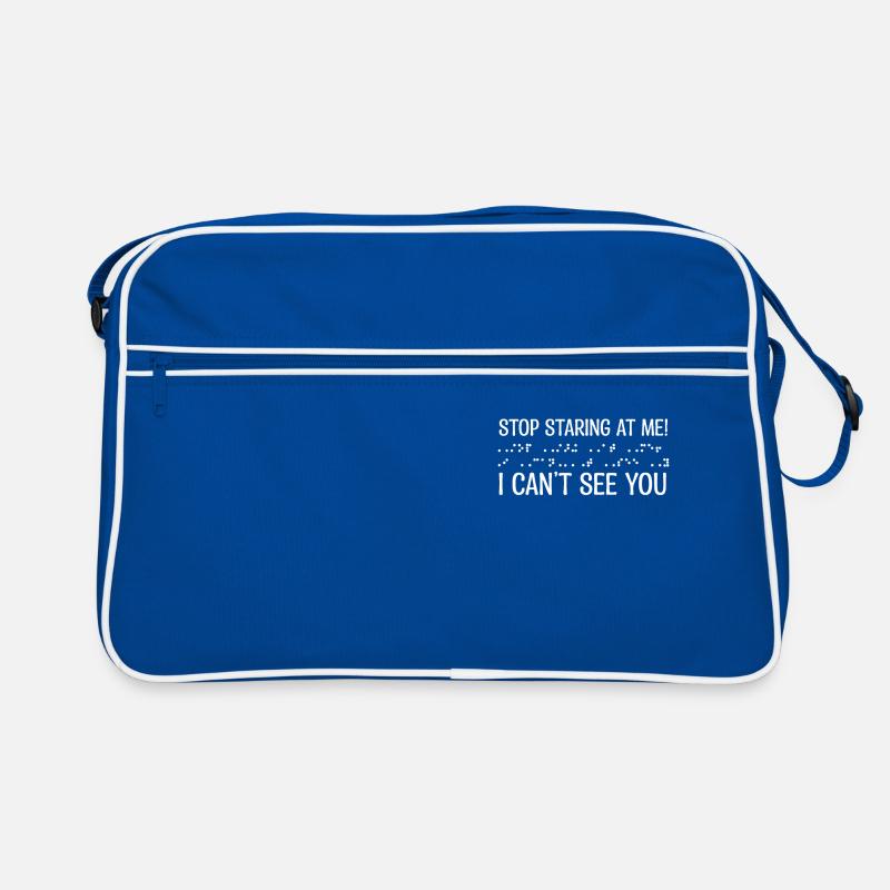 Braille Blind Blindness Awareness Visually Retro Bag
