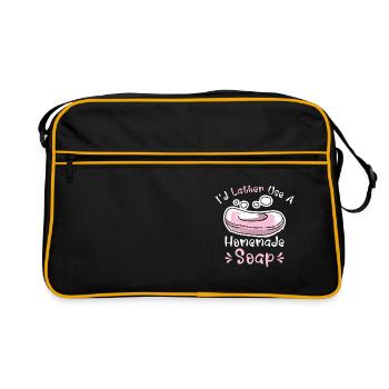 Soap Dealer Homemade Soap Soaper Soap Hobbyist - Retro Bag - black/gold - Front