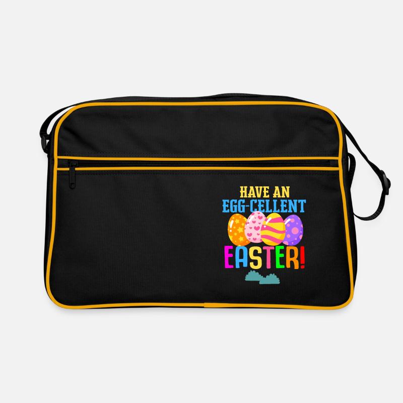 Easter Colorful Egg Dye Rabbit Egg Hunt Retro Bag