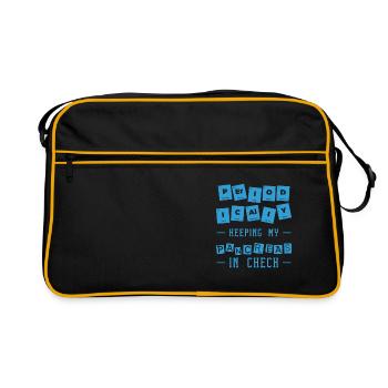 Diabetic Pancreas Diabetes Awareness - Retro Bag - black/gold - Front