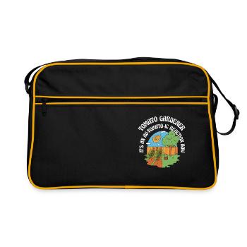 Tomate Jardinier Amoureux Drôle de Jardinier - Sac Retro - noir/or - Devant
