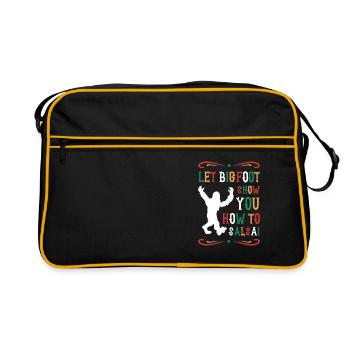 Cinco de Mayo Cryptozoology Bigfoot Fiesta Cryptid - Retro Bag - black/gold - Front