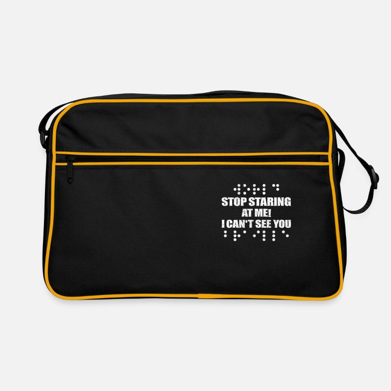 Conscience de la cécité aveugle en braille Sac Retro