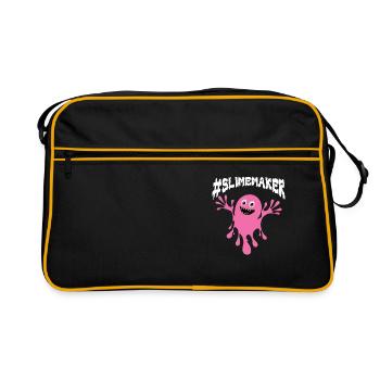 Slime Nerd Glasses Cute Adorable for Slime Maker - Retro Bag - black/gold - Front