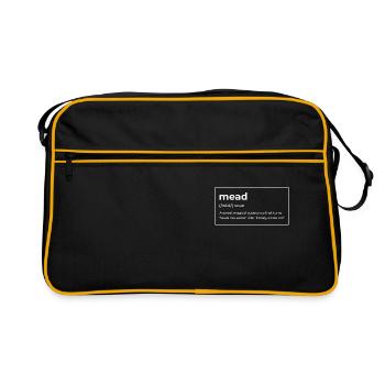 Honigwein Met Definition Hausbrauer Viking - Retro Tasche - Schwarz/Gold - Vorne
