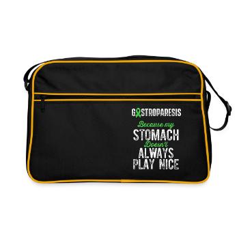 Gastroparesis Awareness Warrior Survivor - Retro Bag - black/gold - Front