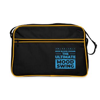 Diabetic Pancreas Diabetes Awareness - Retro Bag - black/gold - Front