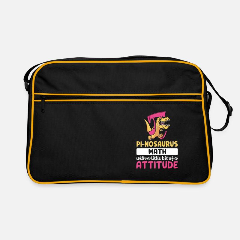 Pi-nosaurus Mathe mit ein bisschen Haltung Retro Tasche