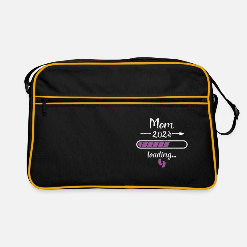 Mom 2024 Loading Schwangerschaft Mutter Mommy Retro Tasche