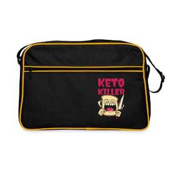 Keto Killer Nutritionniste Régime alimentaire - Sac Retro - noir/or - Devant